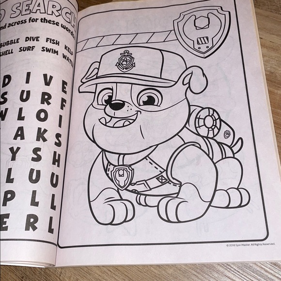 Nickelodeon PAW Patrol Doggie Divers Coloring Book - Picture 10 of 16